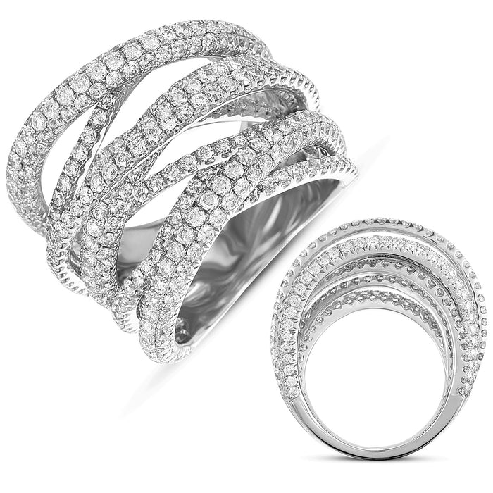 White Gold Pave Band - D4175WG