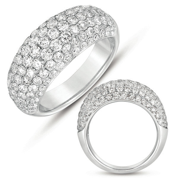 White Gold Pave Wedding Band