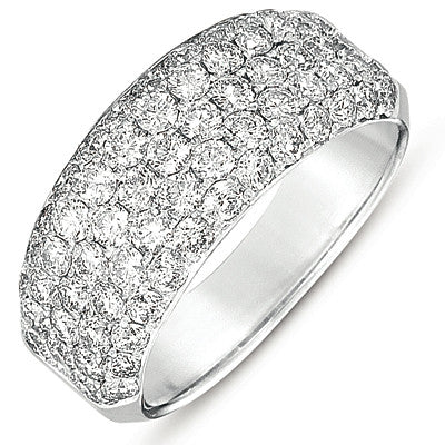 White Gold Pave Wedding Band