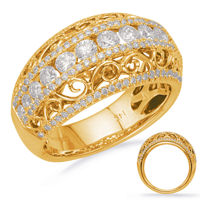 Yellow Gold Diamond Fashion Ring - D4226YG