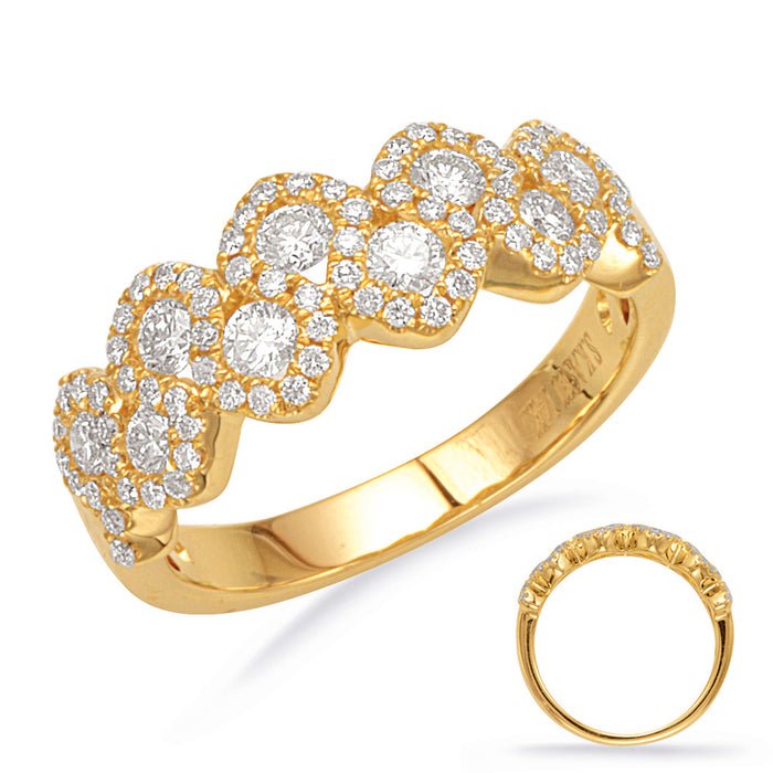 Yellow Gold Diamond Fashion Ring - D4268YG