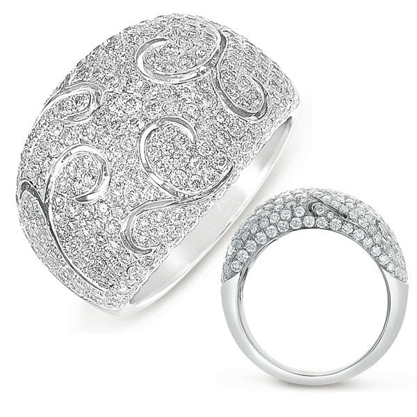 White Gold Pave Ring