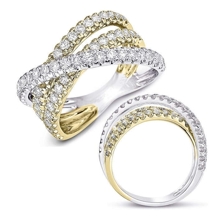 Yellow & White Gold Fashion Ring - D4311YW