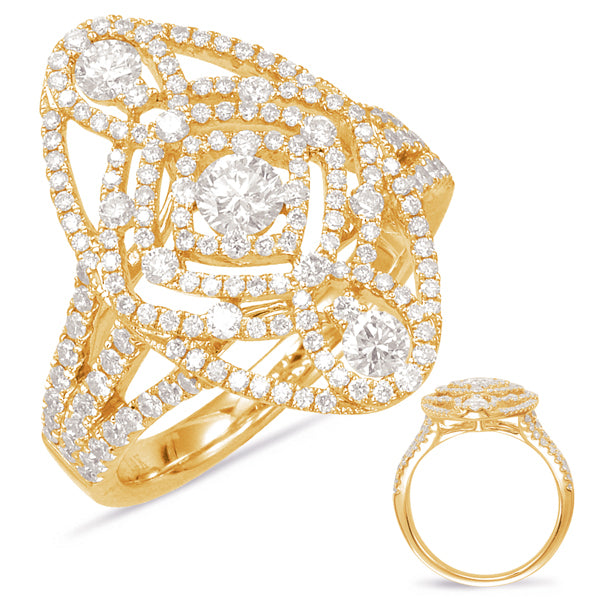 Yellow Gold Fashion Ring - D4316YG