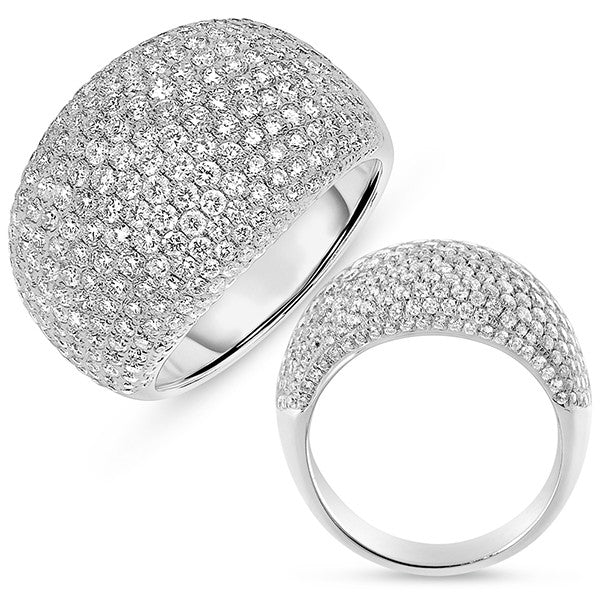 White Gold Pave Ring