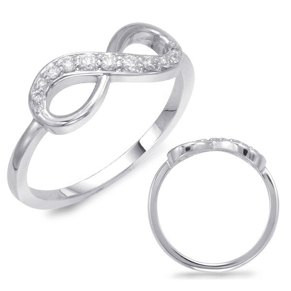 White Gold Infinity Sign Ring