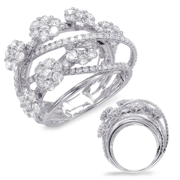 White Gold Diamond Fashion Ring