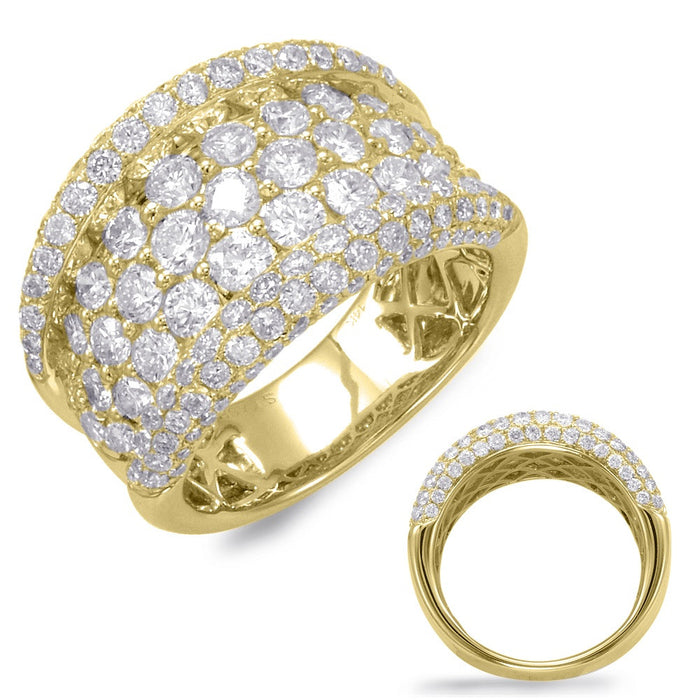 Yellow Gold Diamond Fashion Ring