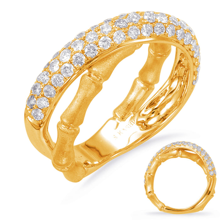 Yellow Gold Diamond Fashion Ring - D4380YG