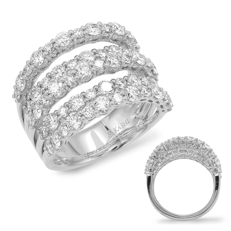 White Gold Pave Ring