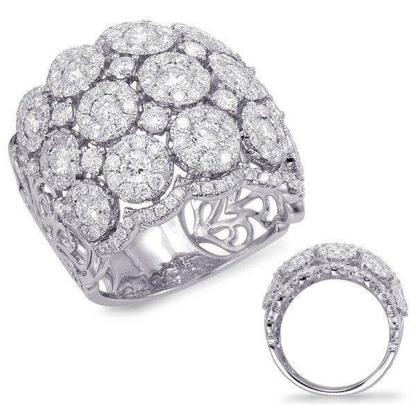 White Gold Diamond Fashion Ring