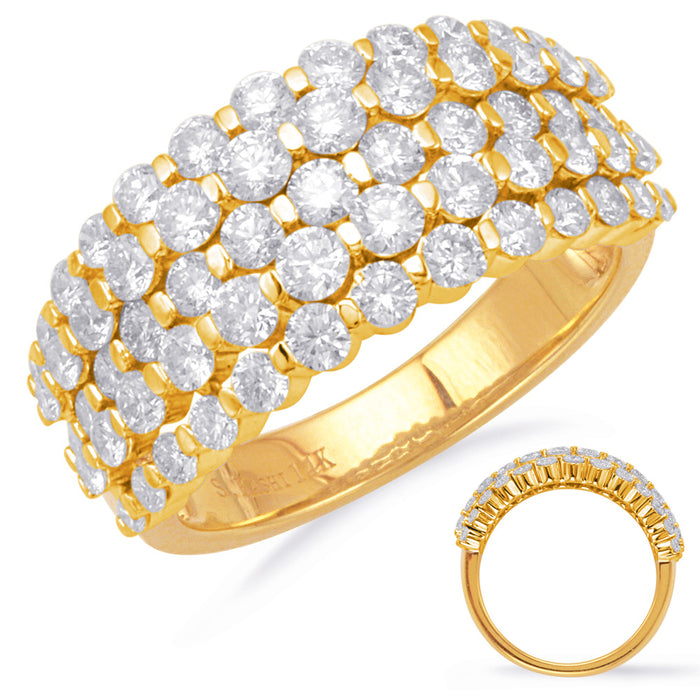 Yellow Gold Diamond Fashion Ring - D4401YG