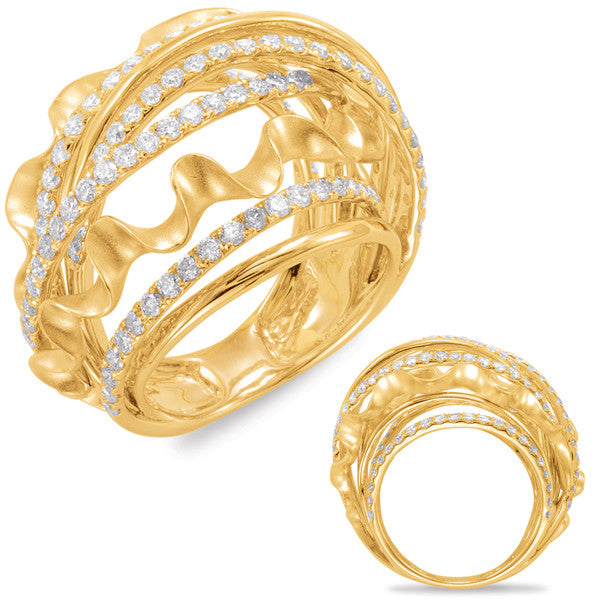 Yellow Gold Diamond Fashion Ring