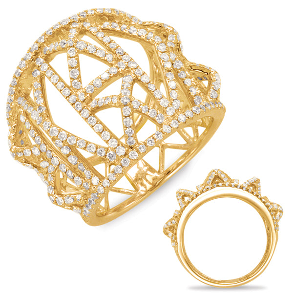 Yellow Gold Diamond Fashion Ring - D4422YG