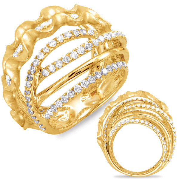 Yellow Gold Diamond Fashion Ring