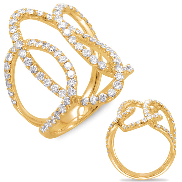 Yellow Gold Diamond Fashion Ring - D4424YG