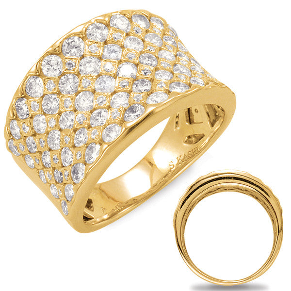 Yellow Gold Diamond Fashion Ring