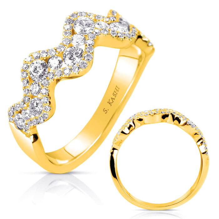 Yellow Gold Diamond Fashion Ring - D4432YG