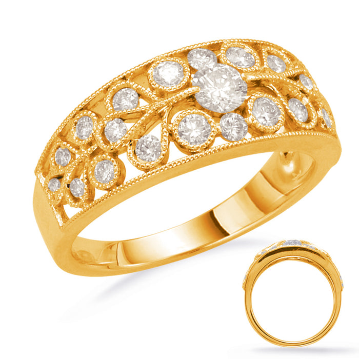 Yellow Gold Diamond Fashion Ring - D4439YG