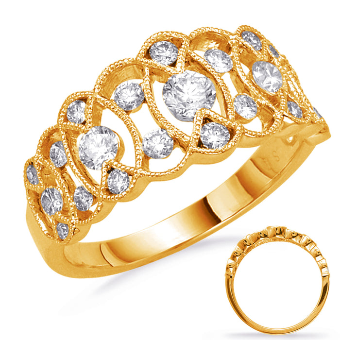 Yellow Gold Diamond Fashion Ring - D4440YG