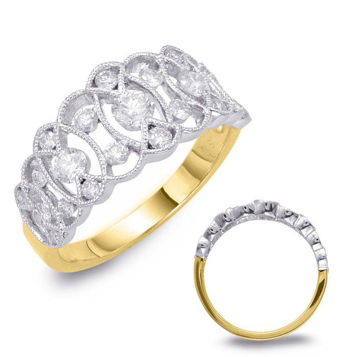 Yellow Gold Diamond Fashion Ring