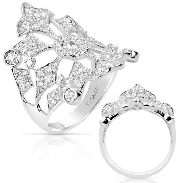 White Gold Diamond Fashion Ring