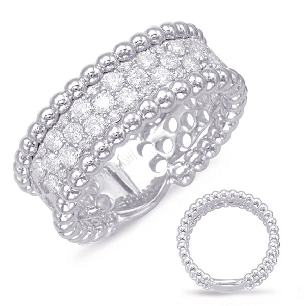 White Gold Diamond Fashion Ring