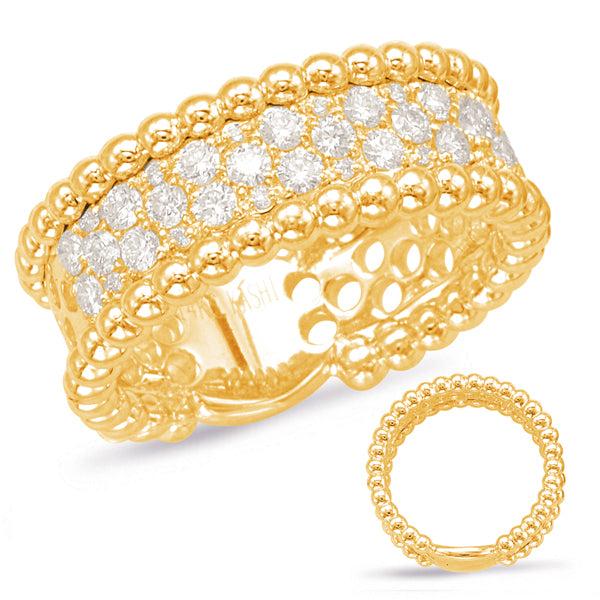 Yellow Gold Diamond Fashion Ring - D4466YG