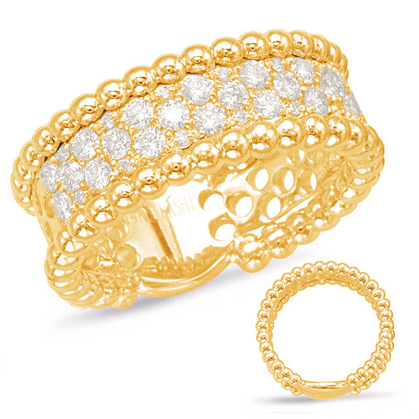 Yellow Gold Diamond Fashion Ring