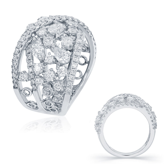 White Gold Diamond Fashion Ring