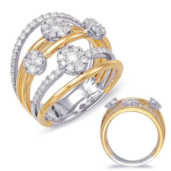 Yellow & White Gold Diamond Ring