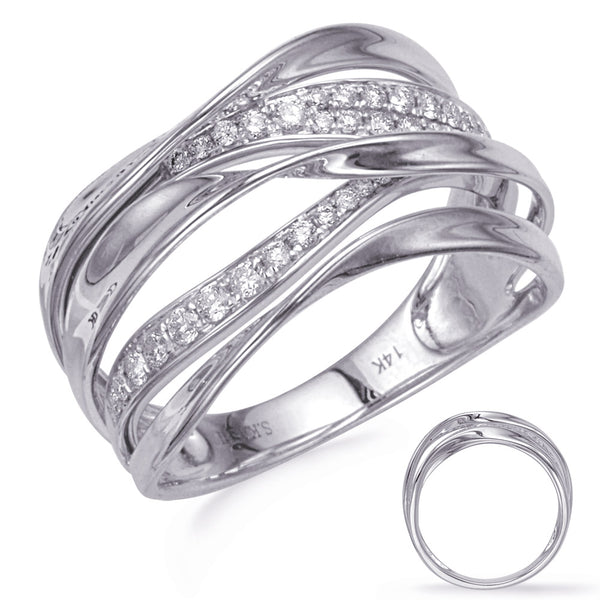 White Gold Diamond Fashion Ring - D4483WG