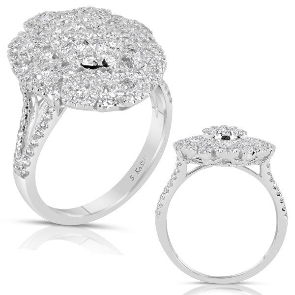 White Gold Diamond Fashion Ring