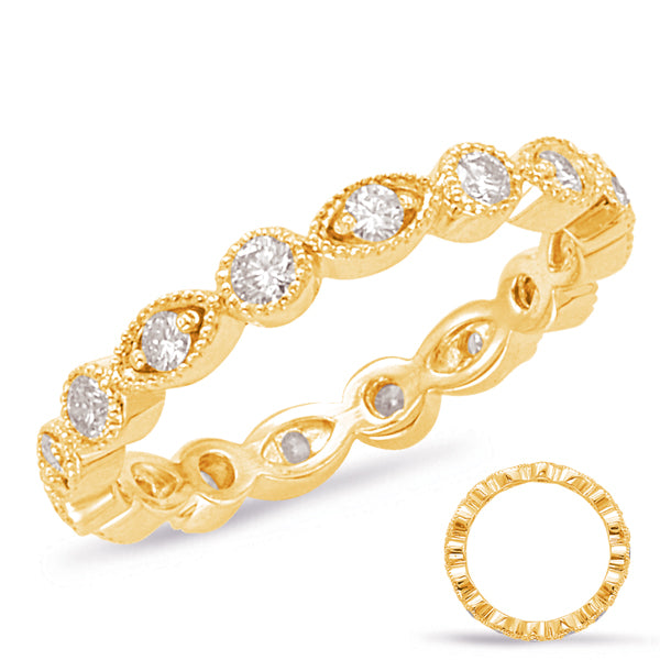 Yellow Gold Stackable Eternity Band - D4529YG