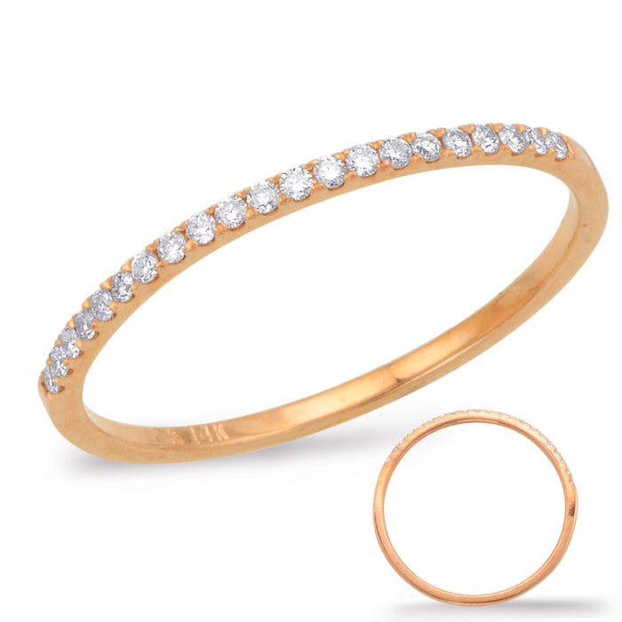 Rose Gold Diamond Band - D4535-WDRG