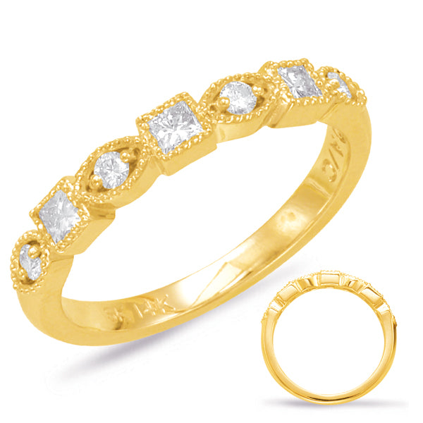 Yellow Gold Stackable Band - D4537YG