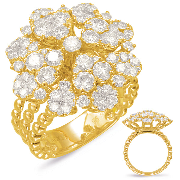 Yellow Gold Diamond Fashion Ring - D4540YG