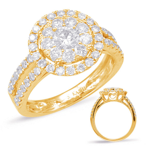 Yellow Gold Diamond Fashion Ring