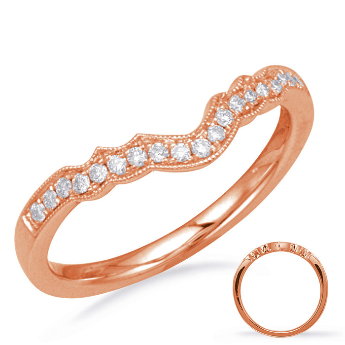 Rose Gold Diamond Band - D4544-BRG