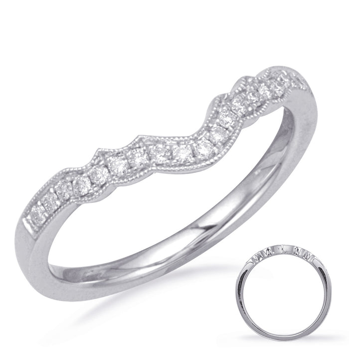 White Gold Diamond Band - D4544-BWG