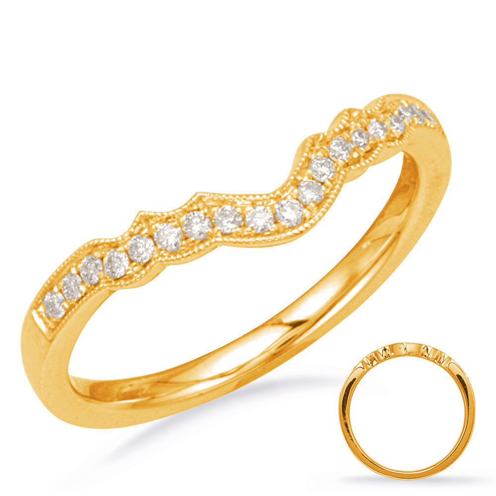 Yellow Gold Diamond Band - D4544-BYG