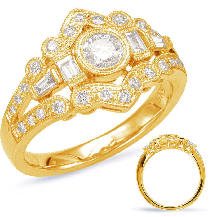 Yellow Gold Diamond Fashion Ring