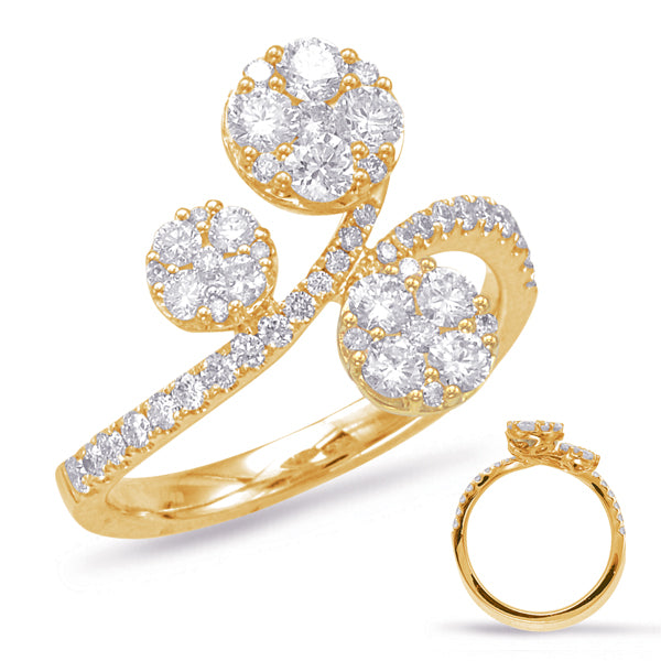 Yellow Gold Diamond Fashion Ring - D4545YG