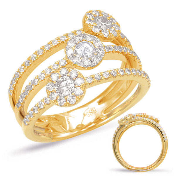 Yellow Gold Diamond Fashion Ring