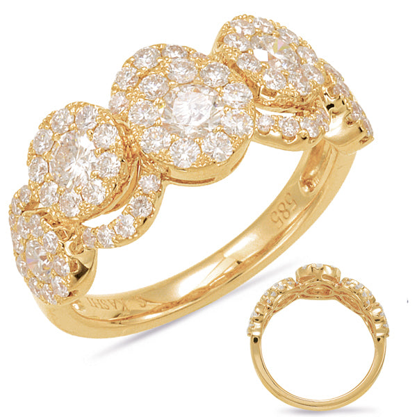 Yellow Gold Diamond Fashion Ring - D4548YG