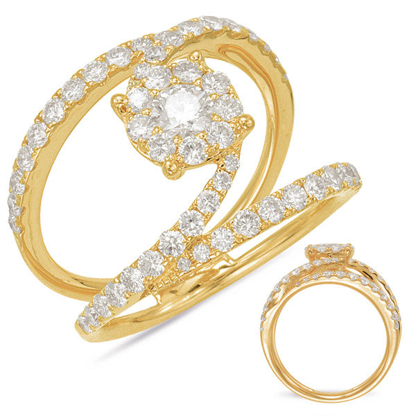 Yellow Gold Diamond Fashion Ring