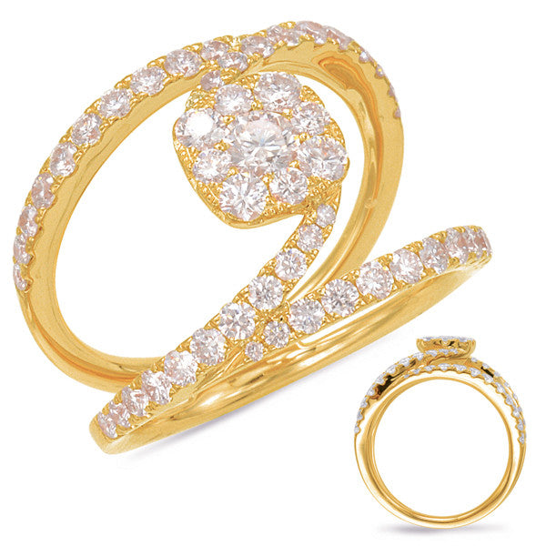 Yellow Gold Diamond Fashion Ring