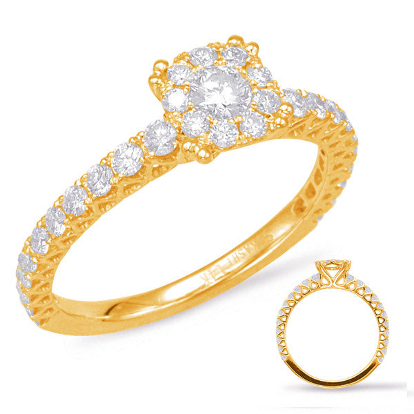 Yellow Gold Diamond Fashion Ring