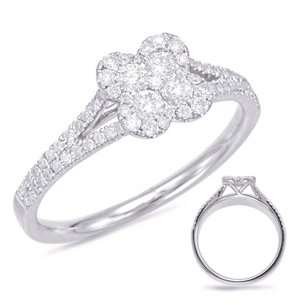 White Gold Diamond Fashion Ring