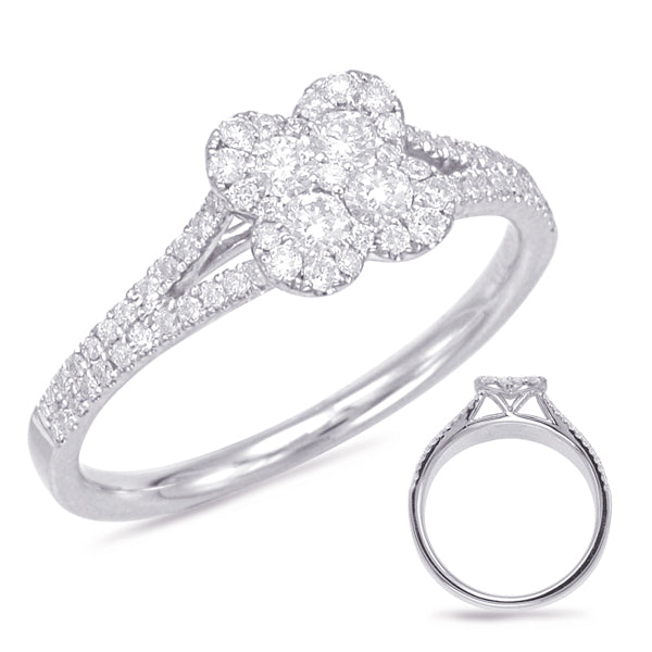 White Gold Diamond Fashion Ring - D4556WG